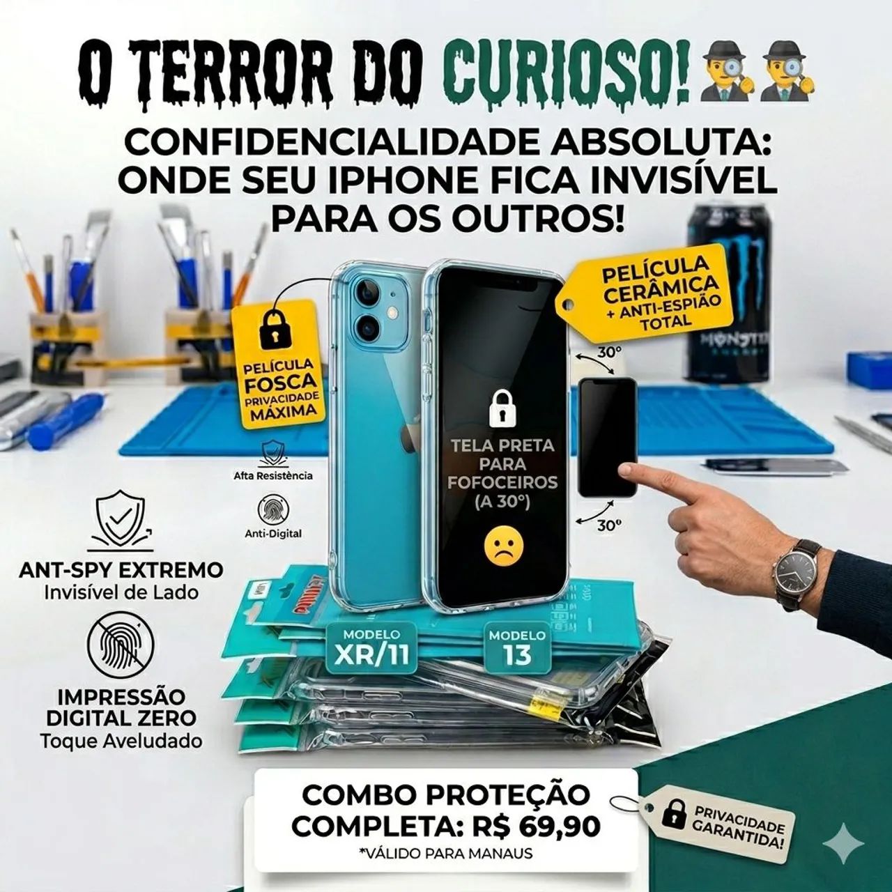 Película e capinha ipho e