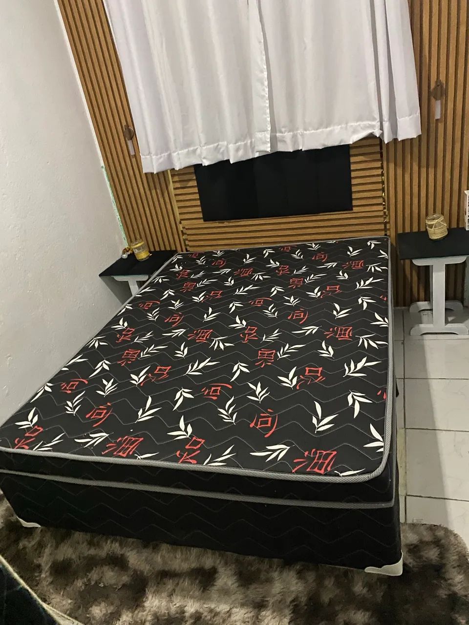Cama box Com Colchão casal 
