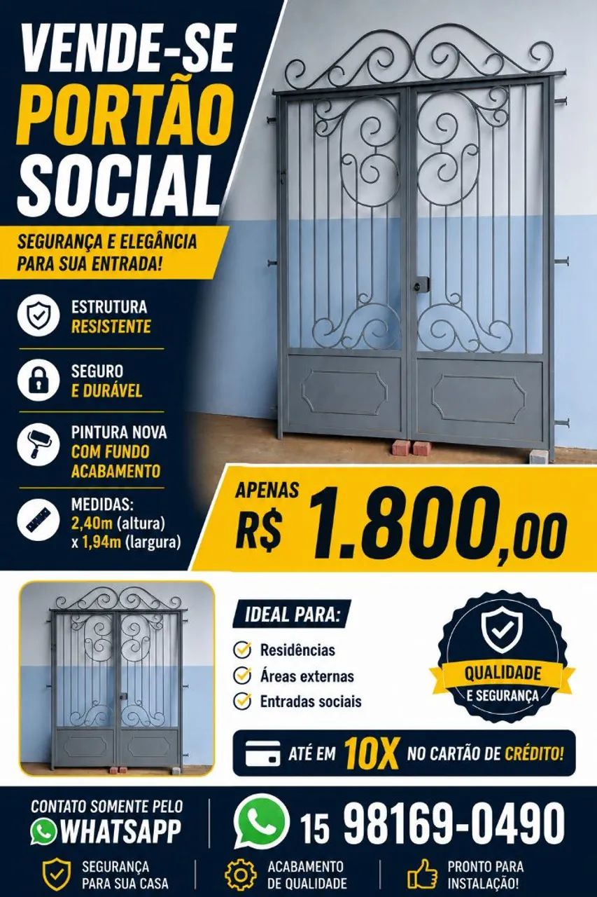 Portão social 