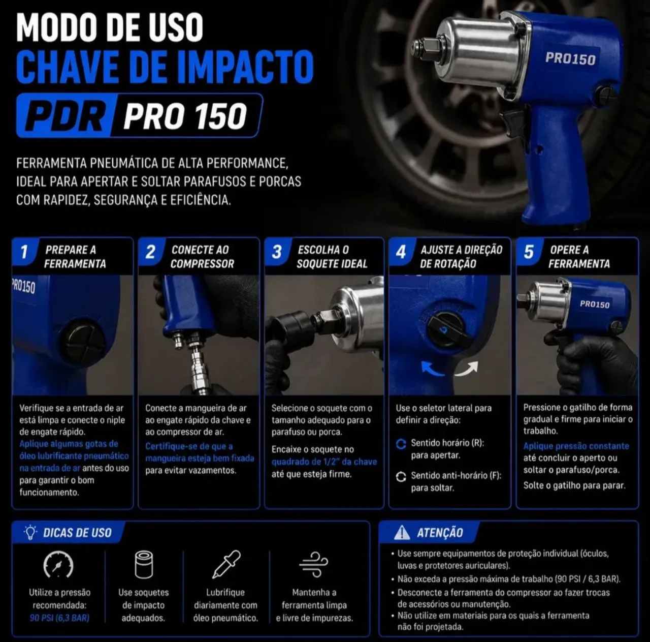 Chave de impacto pdr pro  - Foto 5
