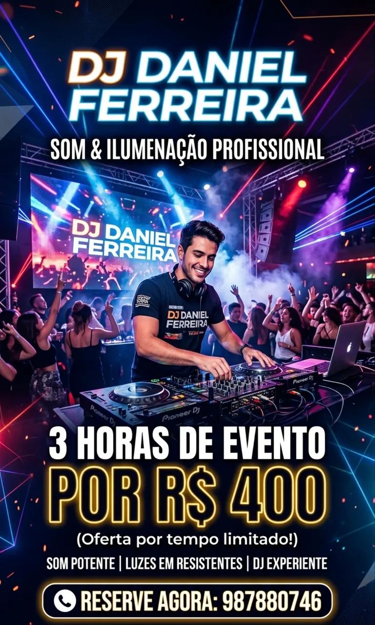 DJ Festa luz 3horas 