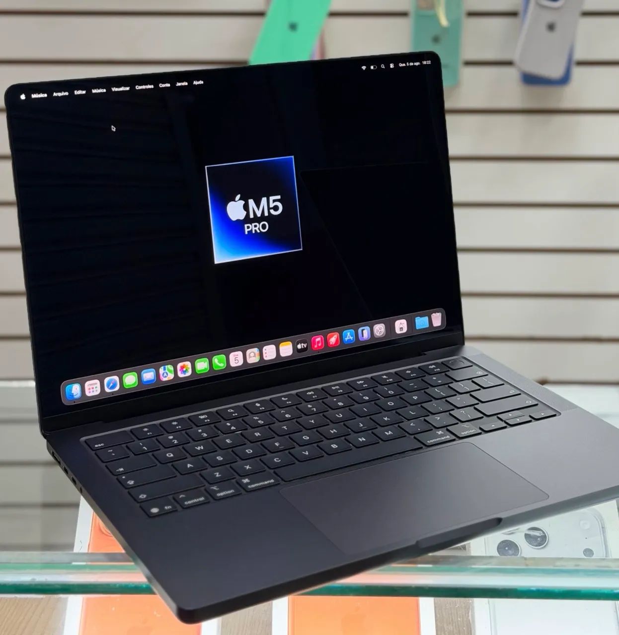 Macbook pro 14 polegadas chip m5 pro 24gb / 1tb com apenas 5 ciclos ( 24 / 1 tb ) - Foto 5