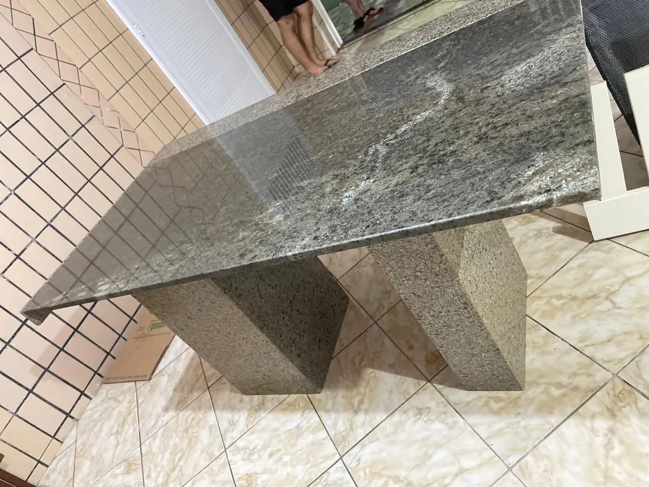 Mesa em granito para escritório - Foto 4