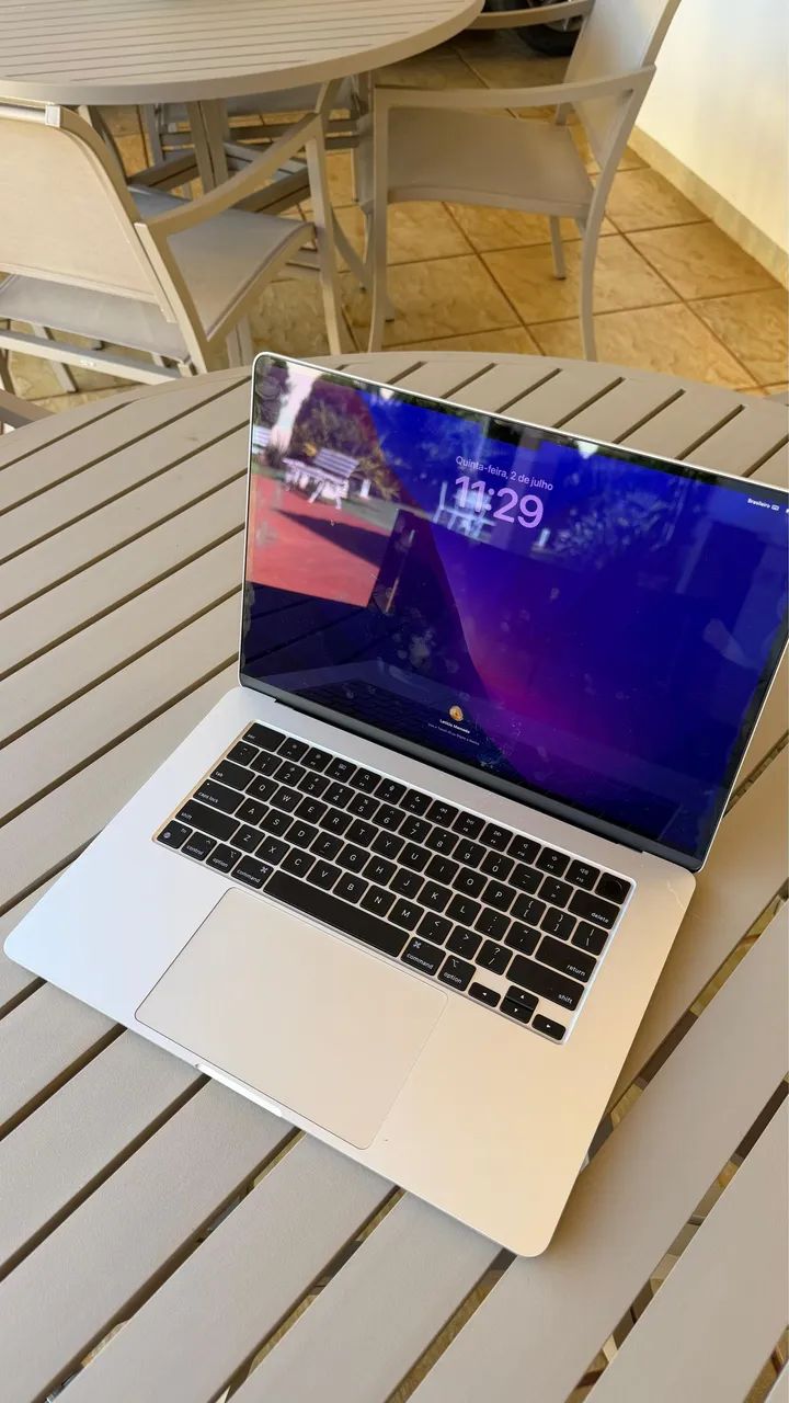 Macbook air M3 15" 16ram 512GB prata - Foto 2