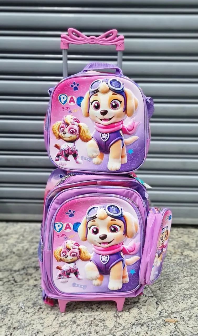 Kit Mochila infantil carrinho  - Foto 5