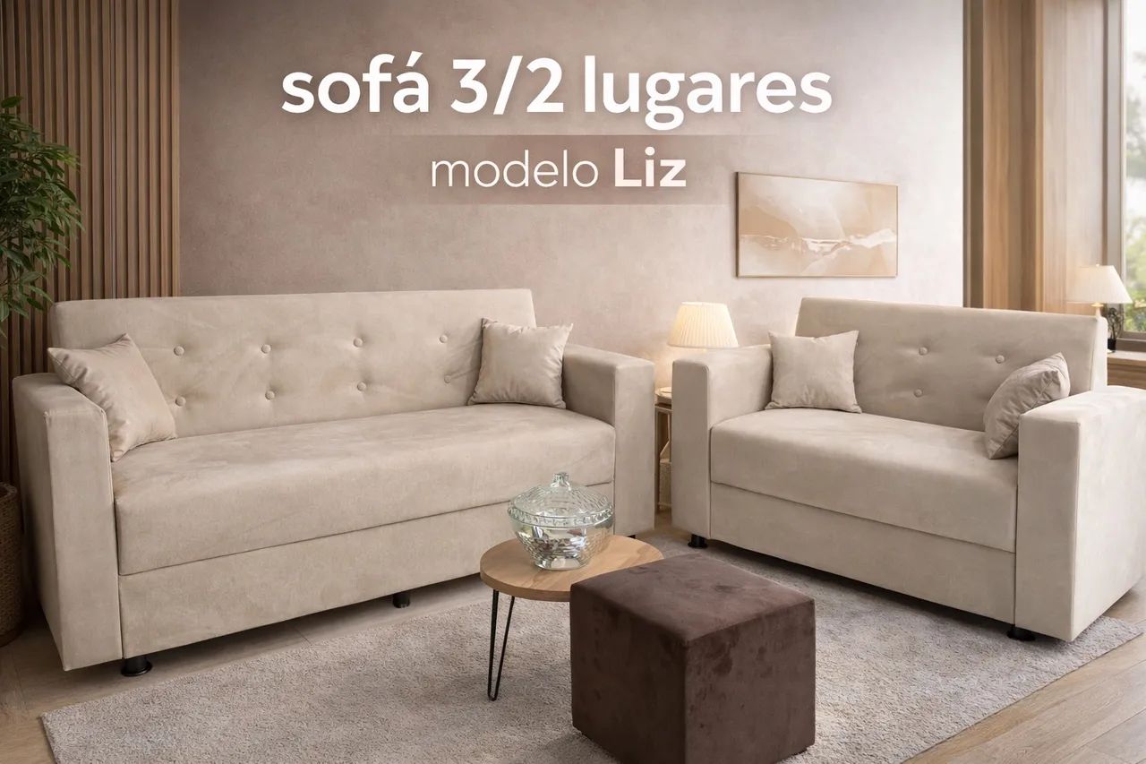 SOFÁ 3 e 2 LUG NOVOS $ 999,99 PAGUE NA ENTREGA!!! Várias cores  - Foto 4