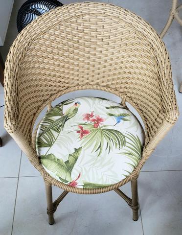 Conjunto cadeiras de varanda em vime - Foto 3