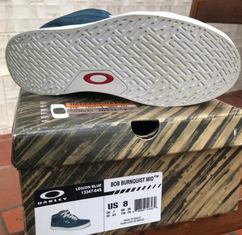 Tênis Oakley Bob Burnquist Mid Black - Azul Petróleo tamanho:39 - Foto 2