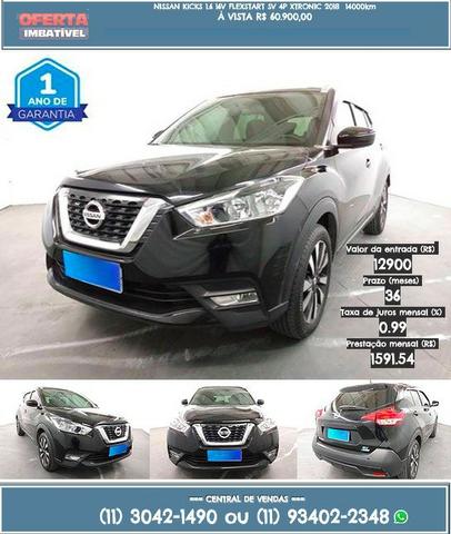 Nissan Preto kicks 1.6 Flex start xtronic 2018 R$ 60.945,00 14099km