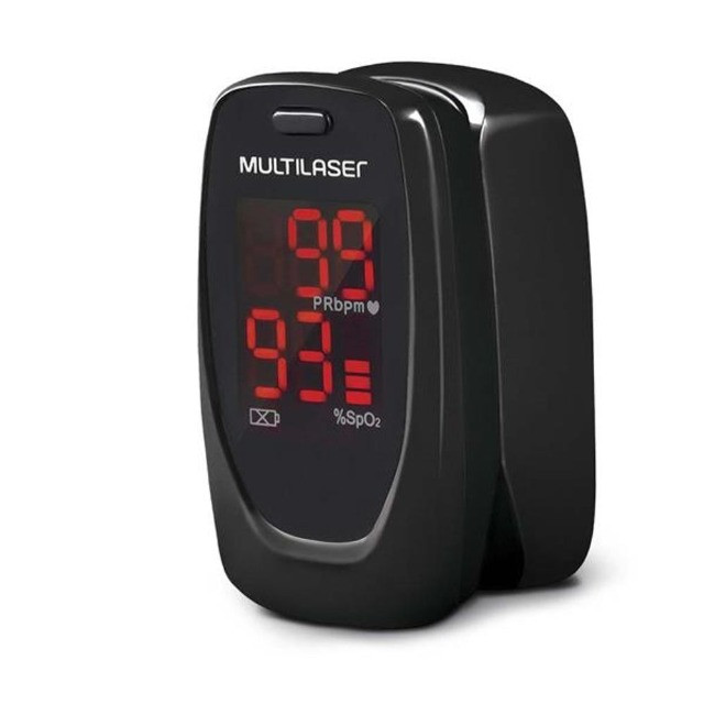 Oximetro De Pulso Multilaser Oxygen Check Preto inmetro - Foto 3