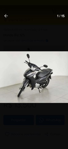 HONDA BIZ 125 2018 CILINDRADA 125 CC MOTO 4 TEMPOS 700KM