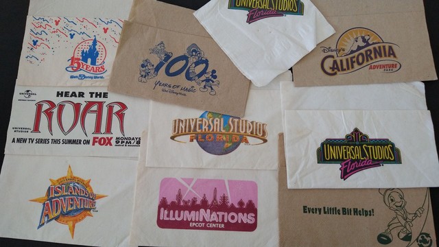 10 Guardanapos Parques Disney Oficiais (Coleção)