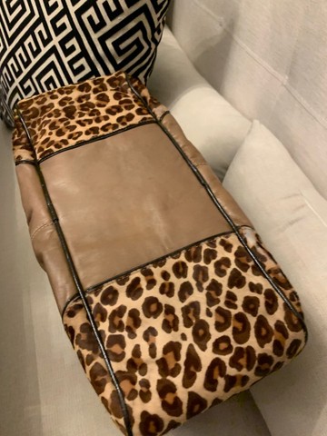 Bolsa marrom com animal print  - Foto 3