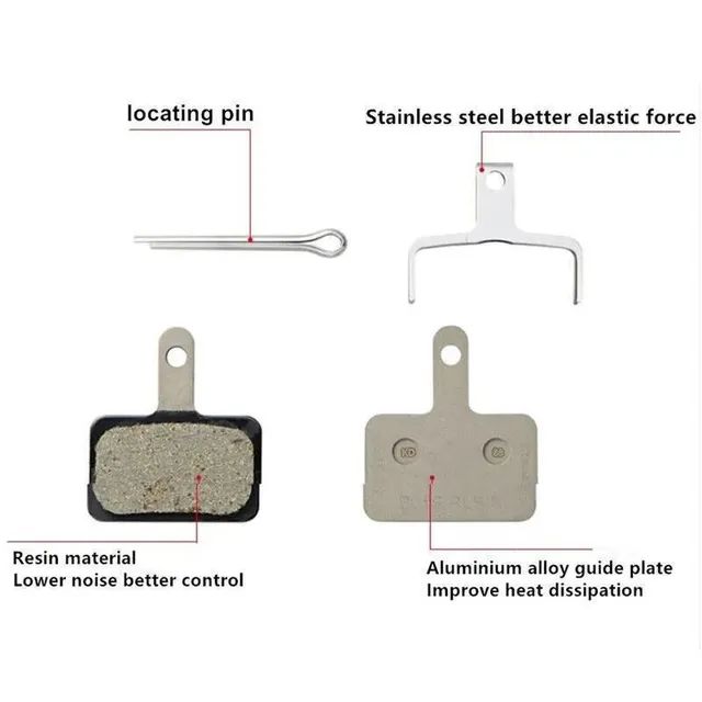 Pastilha de freio Shimano B01S Resin - Foto 4