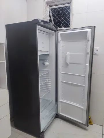 Geladeira Consul Frost Free 342 litros cor Inox com Gavetão Hortifruti 
