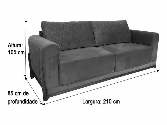 SOFÁ SUPER DESIGN E QUALIDADE VELUDÃO PREMIUM!!! AP - Foto 4