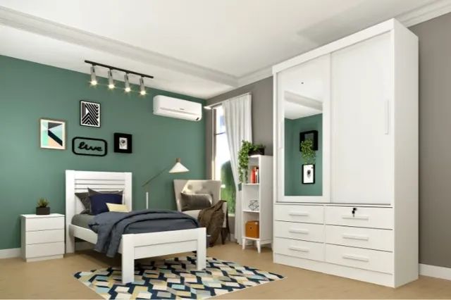 Roupeiro CHICAGO 2PTS C/ESP 6GAV  r6 - Foto 2