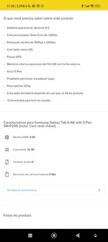 Tablet Samsung Galaxy Tab A with S Pen - Foto 5