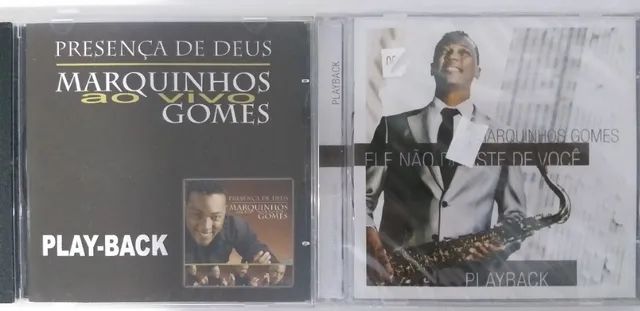 cds gospel nacional marquinhos gomes lote com 02 unidades novos e lacrados. cd
