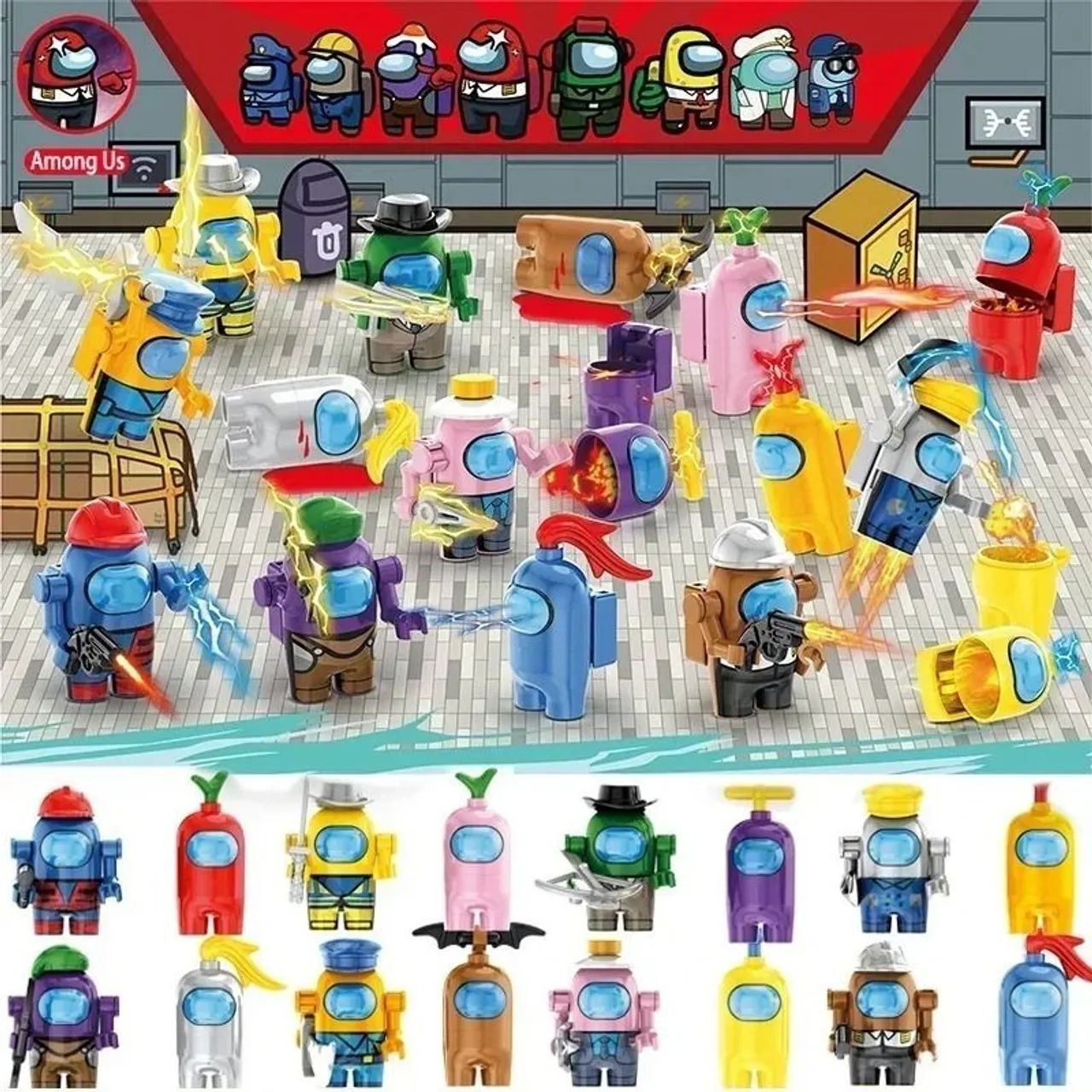 Bonecos Among Us  Diversos Modelos   Coleção Completa