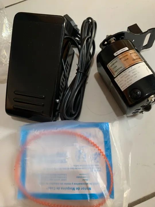 Motor e pedal para máquina de costura singer 110v - Foto 4