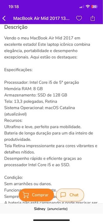 MacBook Air 1,8 GHz Intel Core i5 Dual-Core - 8GB - 1536MB - Foto 2