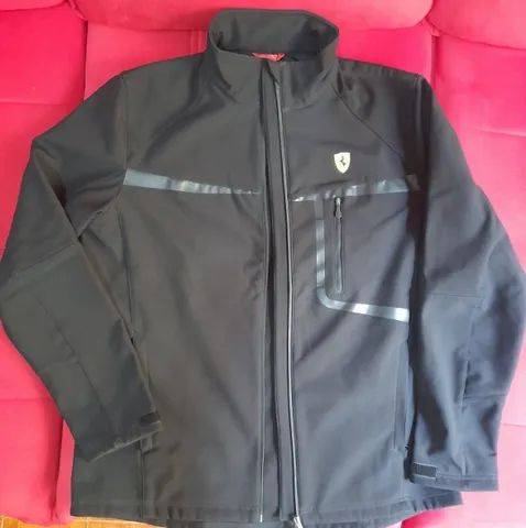 Jaqueta da Ferrari Preta Masculina 