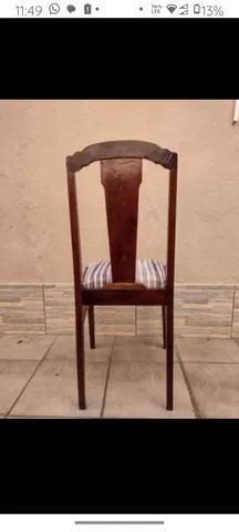 Móveis antigos, móveis de época, cadeira com selo original, retrô, antiguidade  - Foto 5