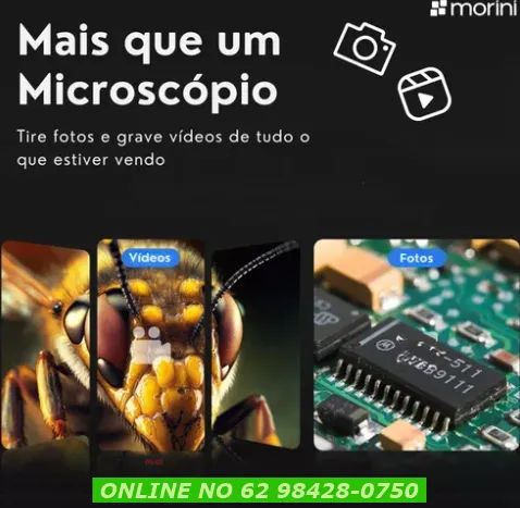 Microscópio Digital Lente 1000x Profissional Pc Note Celular Maior Alcance analise capilar - Foto 3