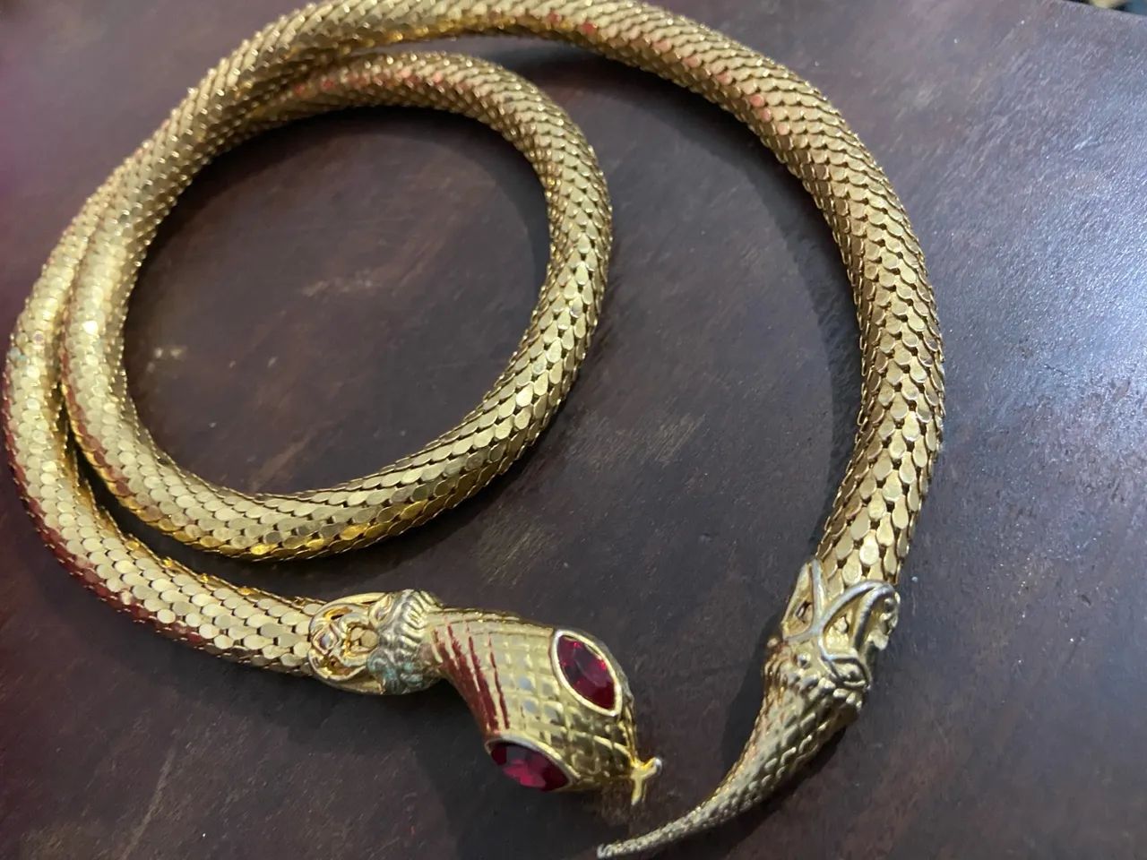 Colar Cobra Dourado - Foto 3