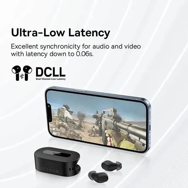 Fone de Ouvido Baseus Ez10 Bluetooth 5.3, Game, Academia  - Foto 5