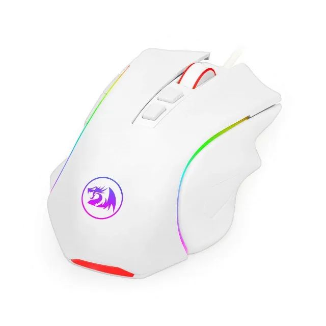 Mouse Gamer Redragon Griffin Lunar White M607W 7.200DPI - WZetta - Foto 5