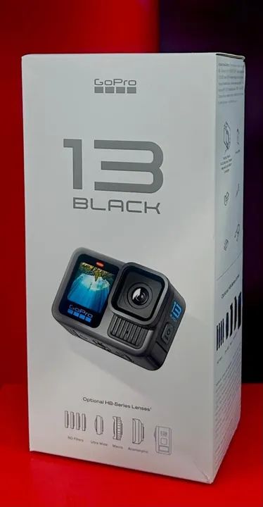 GoPro Câmera Hero 13 Black / Preto - Bateria Enduro / Produto Novo Lacrado com Garantia.
