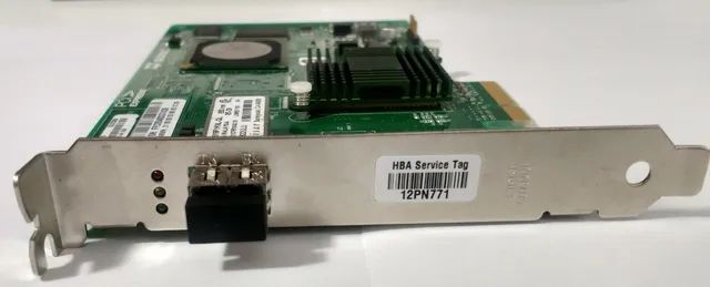 Placa Controladora Hba Fc Qlogic 2gb/s Qle2360 Dell Pci-e Sing Tx Rx