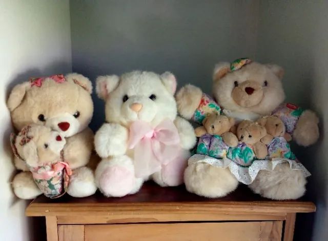 Ursos de pelúcia (3 modelos)