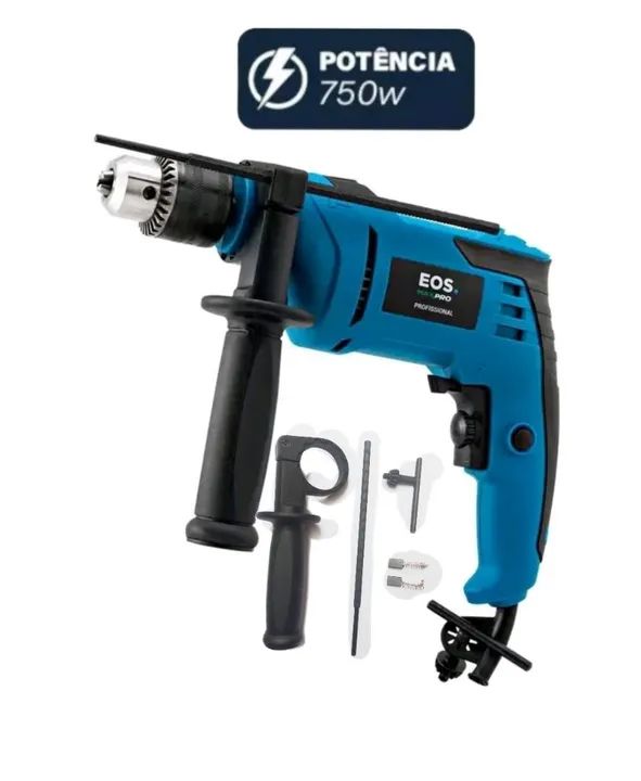 Furadeira de impacto1/2" 13mm 750W Profissional  - Foto 4