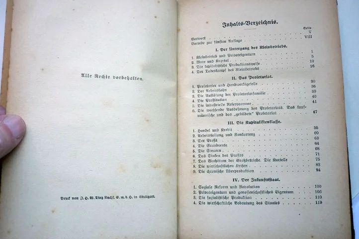 das erfurter programm - karl kautsky (1920) livro antigo capa dura - Foto 5