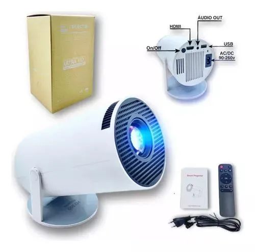 Projetor HY300 Branco 110V/220V Android (ENTREGA GRATIS) - Foto 5
