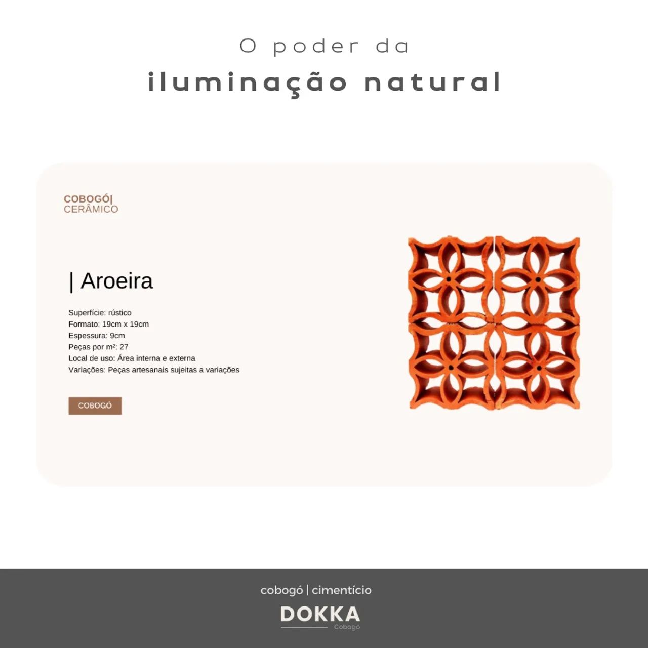 Cobogó cerâmico 65082638991362120