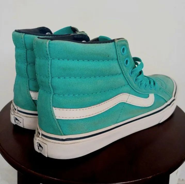 Tênis Vans Old Skool High Top Verde - Foto 2