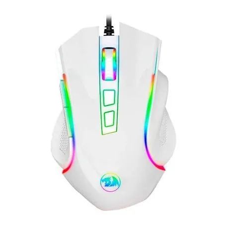 Mouse Gamer Redragon Griffin Lunar White M607W 7.200DPI - WZetta