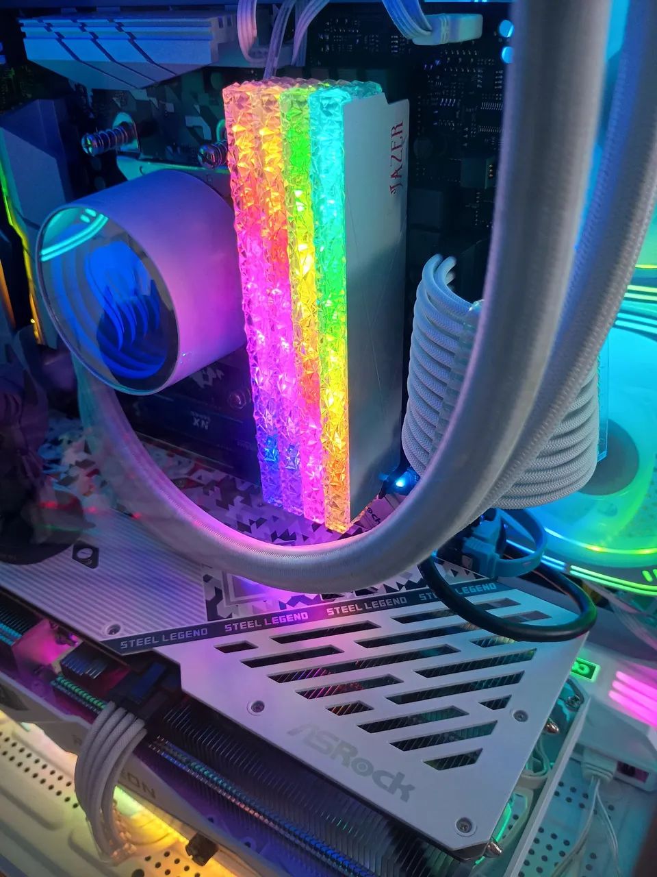 Kit 2 memórias Jazer RGB 2x8gb ddr4 16gb total (Lacrada) - Foto 3