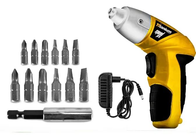 Parafusadeira Elétrica Titanium Speed Pró Bivolt C/ 11 Bits - Foto 2