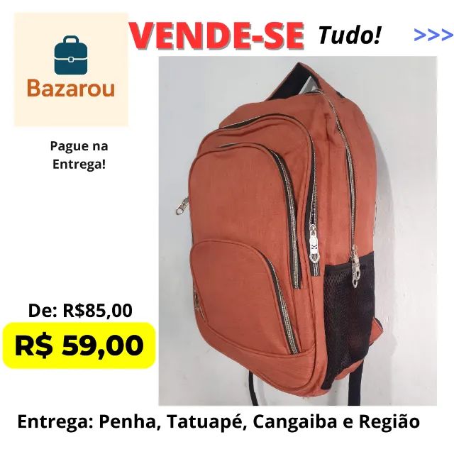Mochila Masculina e Feminina Reforçada