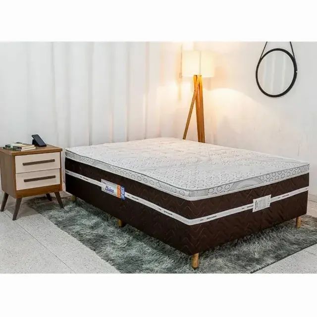Cama Box Conjunto Casal com Molas Ensacadas - Super Promoção