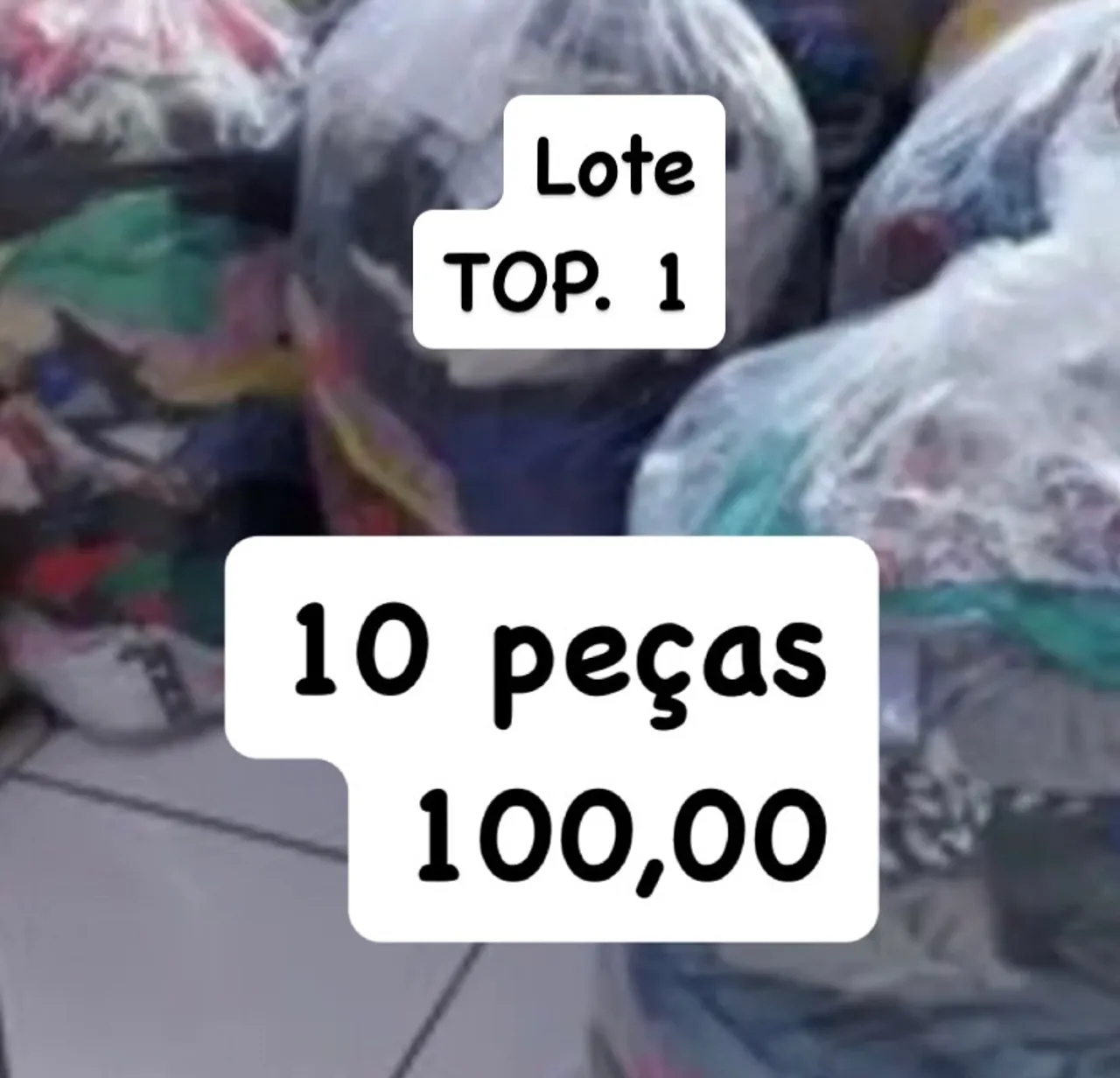 Lote Top 1 - 10 peças por R$100,00