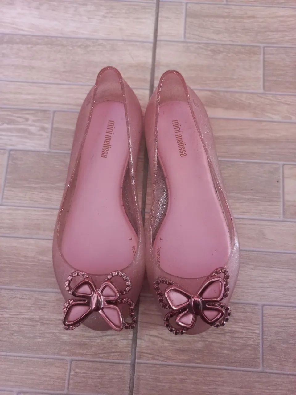 Sapatilha Mini Melissa Rosa com Detalhe de Laço