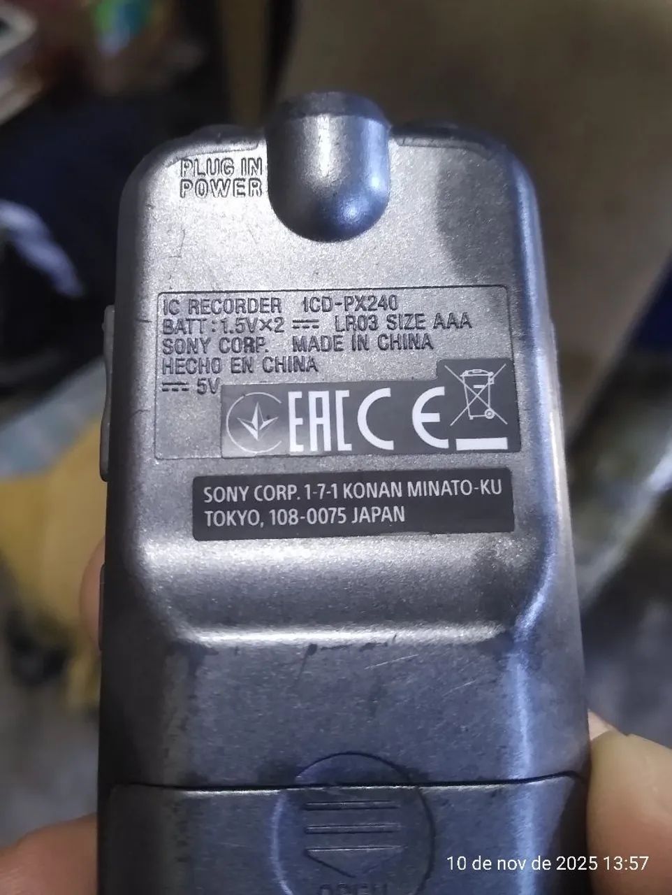 Gravador digital sony px240 para retirada de peças - Foto 3