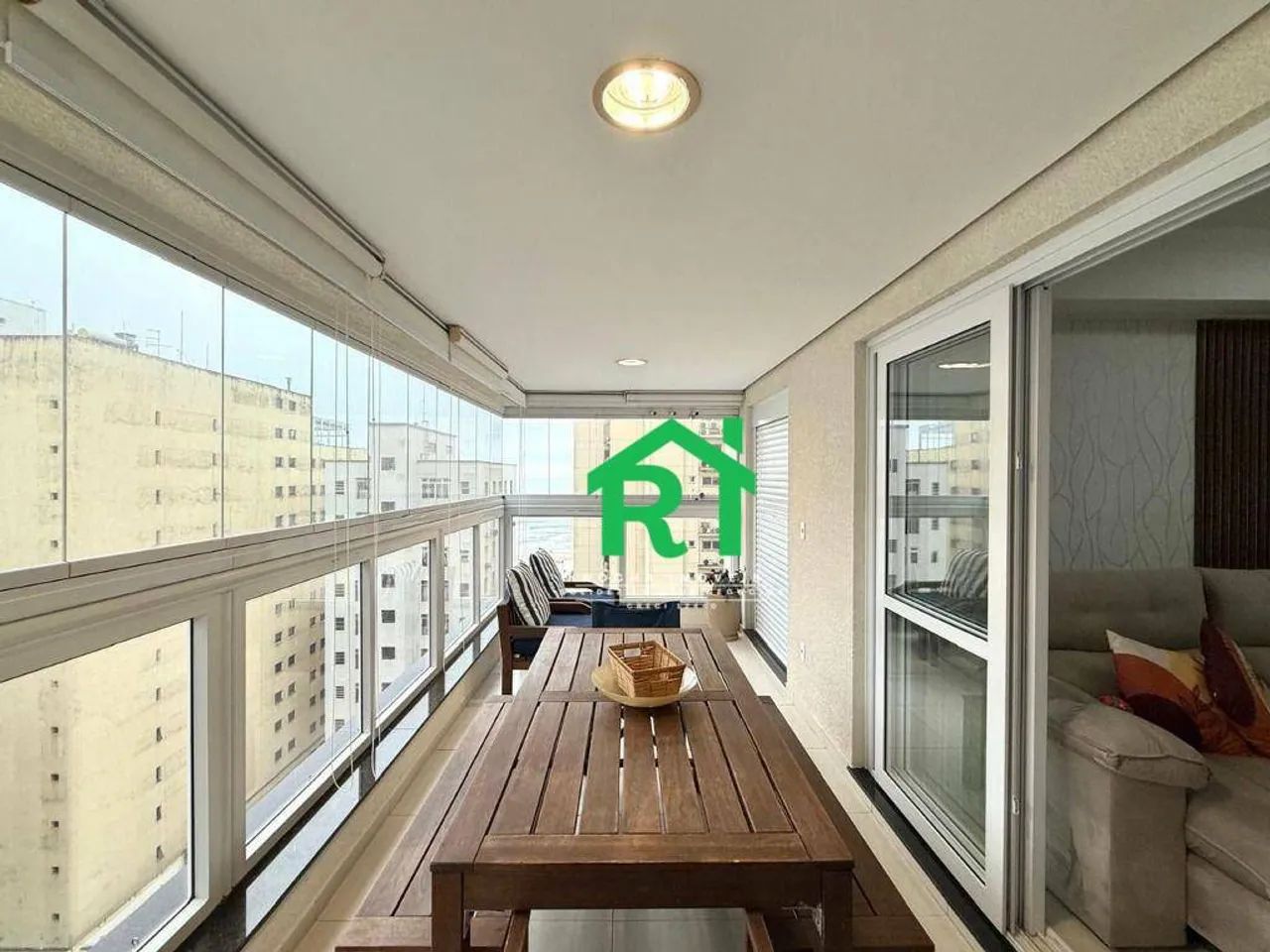 Apartamento com vista mar, 3 dormitórios (1 suíte), 2 vagas, lazer, Pitangueiras, Guarujá/ - Foto 2
