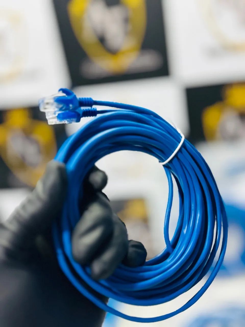 Cabo de Rede RJ45  Azul - Foto 5